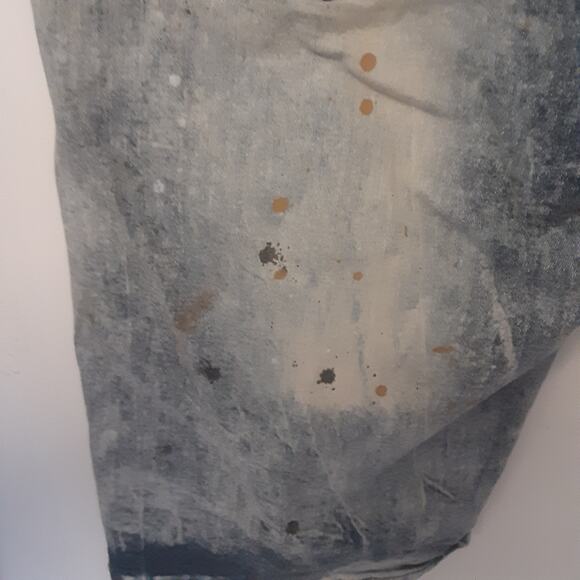 Another Hype Piece Jean Shorts Mens 42 Baggy Denim Short Y2K Distress Grunge AHP - Picture 10 of 13